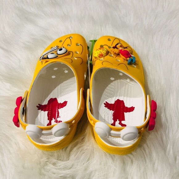 CROCS x McDonald's Birdie Classic Clog Men's Sandals Yellow Size 7 NEW - Picture 7 of 10